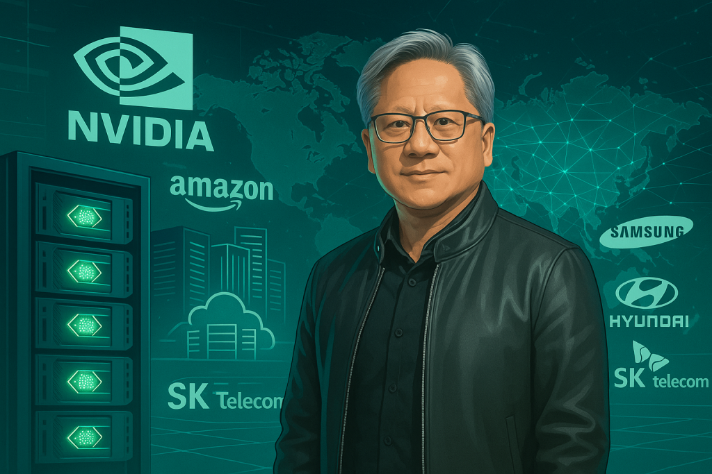 Nvidia stock rises after Amazon expands AI spending and Korean partnerships