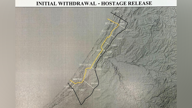 Trump announces Israel agrees to Gaza ‘initial withdrawal line’ as ‘3,000 year catastrophe’ nears end