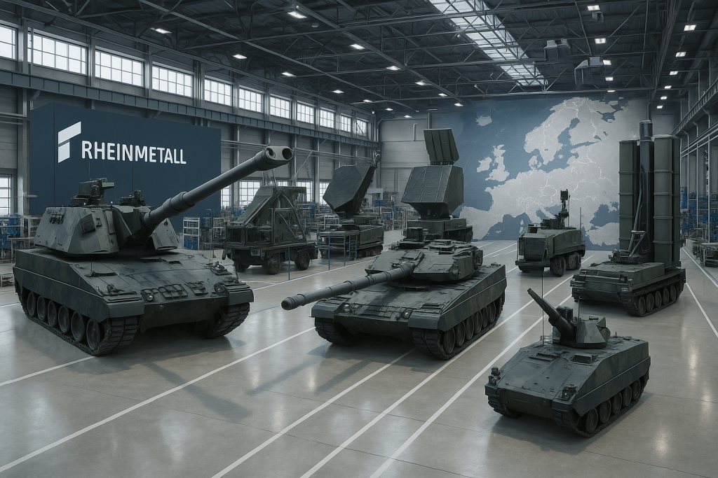 Rheinmetall stock rise as defense group projects fivefold sales surge by 2030