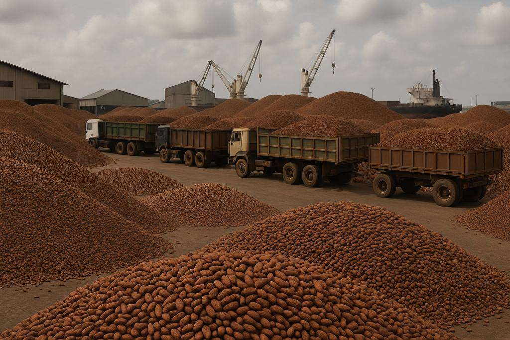 What’s driving the sudden cocoa pile-up at Ivory Coast’s busiest ports?