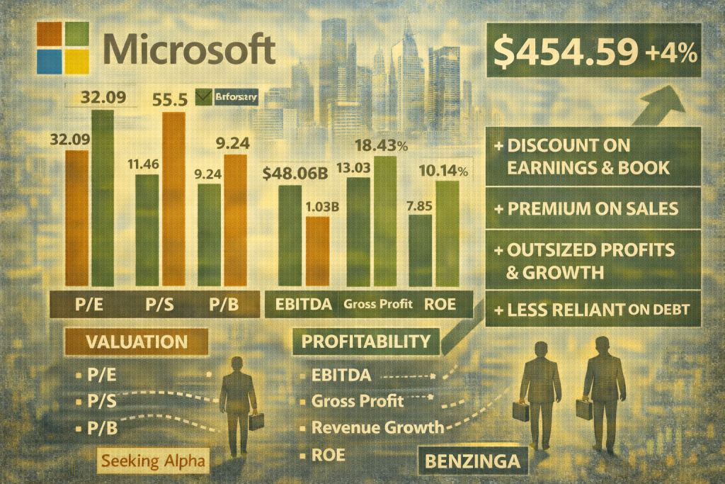 Microsoft stock rebounds 4% as Wall Street reassesses valuation and momentum