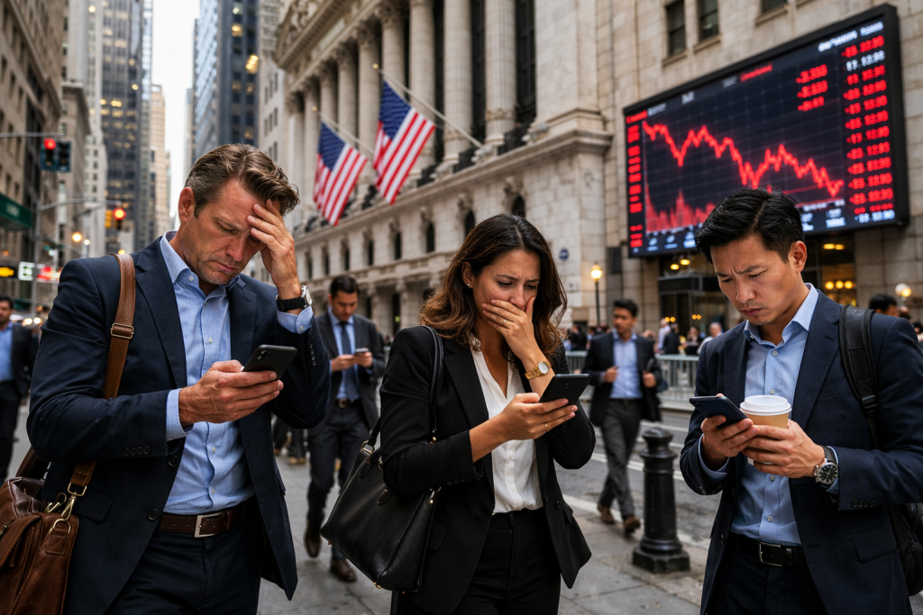 US markets open lower on Thursday, Dow Jones down almost 300 points