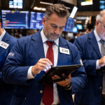 Dow slips 190 points as oil jumps, inflation data eases Fed concerns