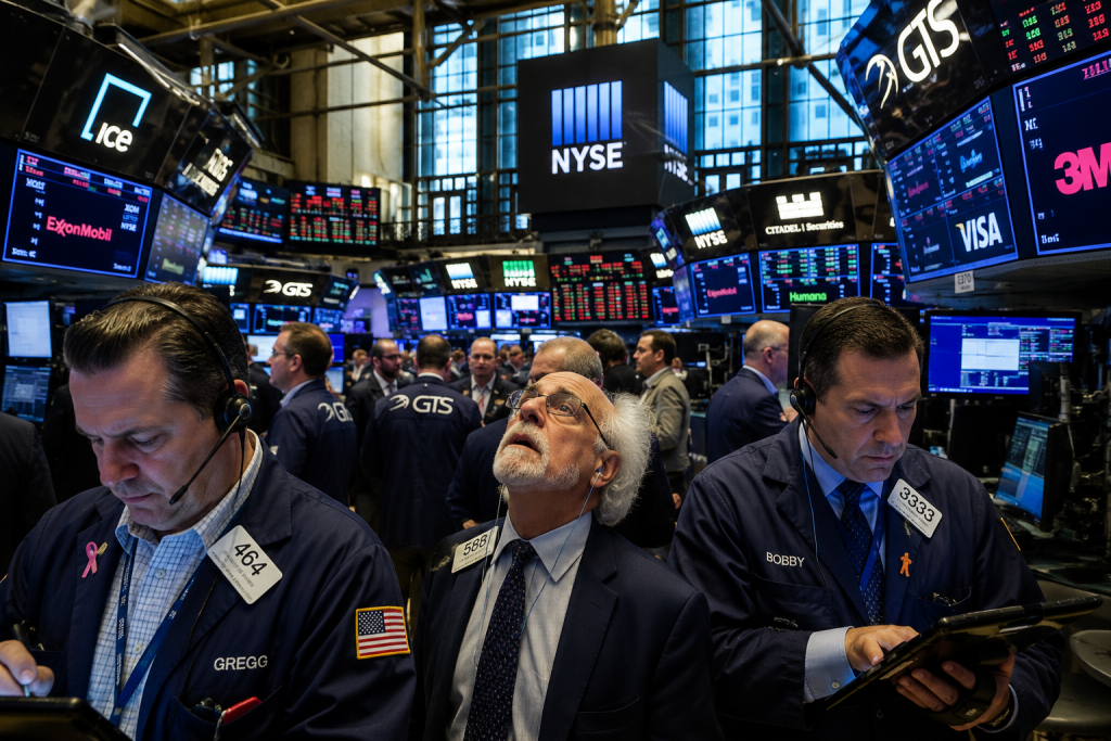 Dow rises 80 pts as investors await Warsh speech, chip stocks retreat
