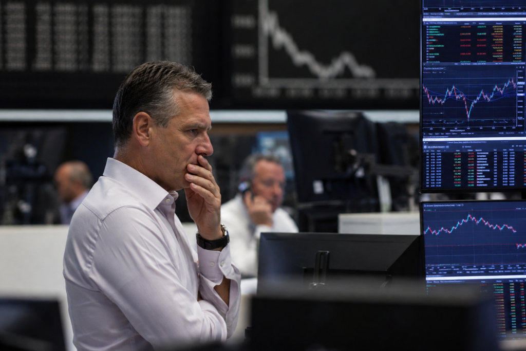 Dow slides 330 pts as oil and yields climb, Nvidia jumps on record $150B buyback
