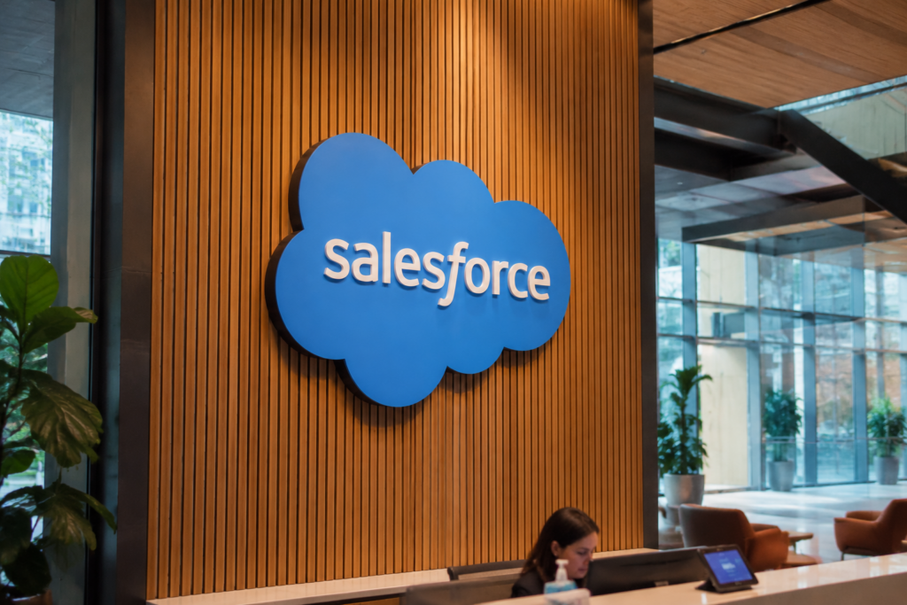 Why is Salesforce stock gaining today?